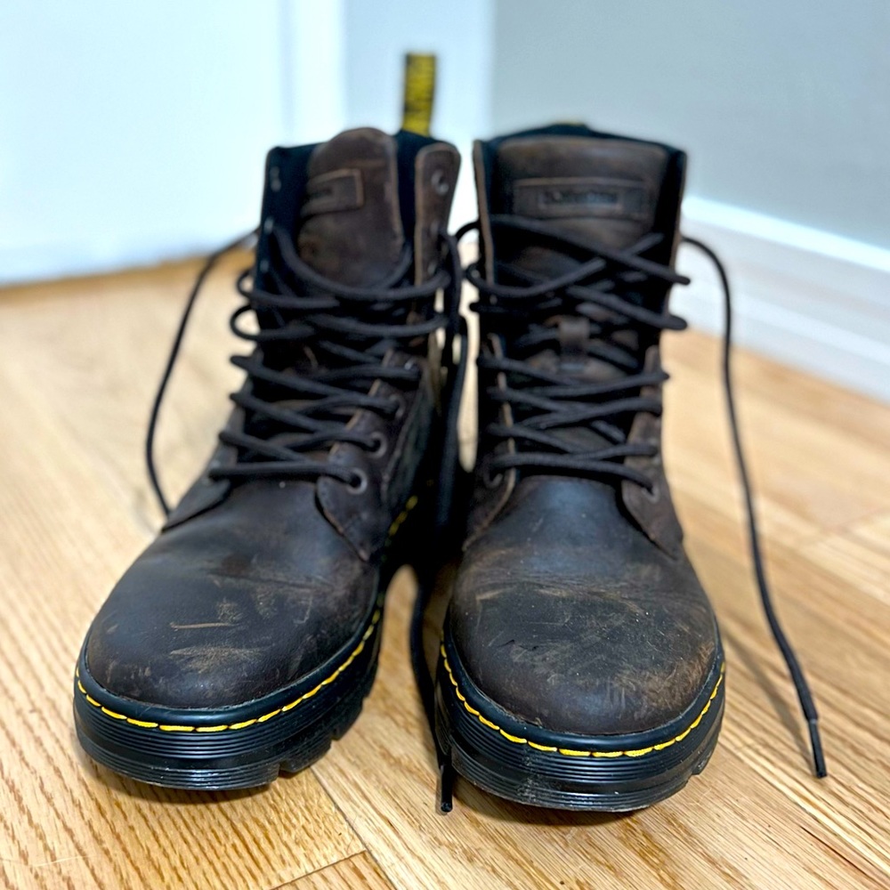 Dr Martens Combs Crazy Horse Leather Boots, M5/W7